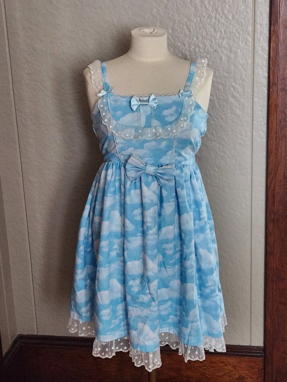 cloud handmade lolita style dress lace